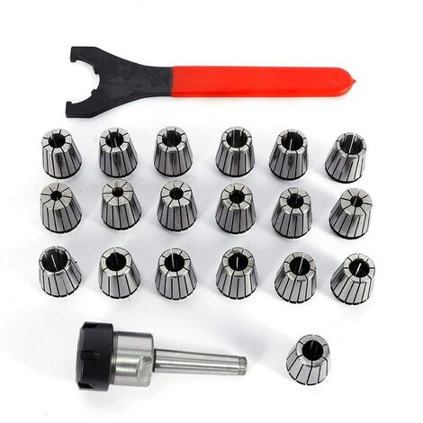 Er32 Collet Chuck Straight Shank Techniks 3/8" Super Precision ER32 Collet Chuck - .0002" Accuracy For CNC & Mill ER32 Collet 3/8 - Foto 5