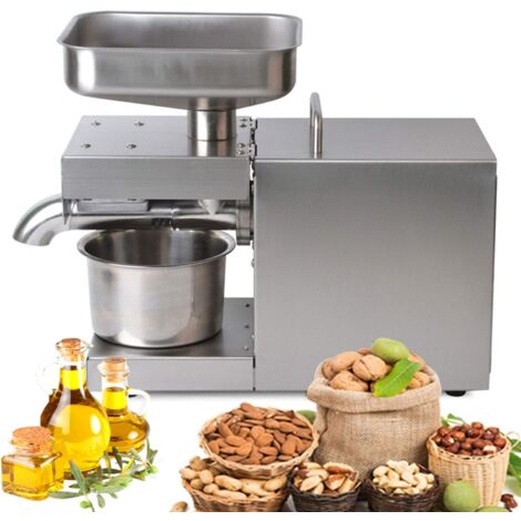 Máquina de prensa de aceite automática de 600 W, extractor de aceite doméstico, extractor de prensa, extracción de aceite comercial, extractor de oliva, 220 V, enchufe de la UE