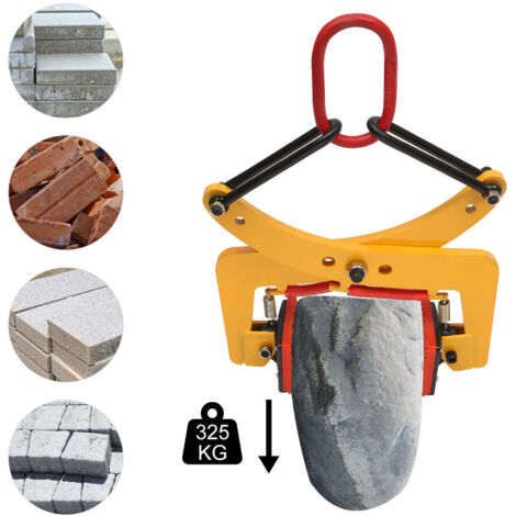 Pinza para pavimento Elevador de piedras Pinza para piedras Elevador de piedras 325kg/716,5lbs