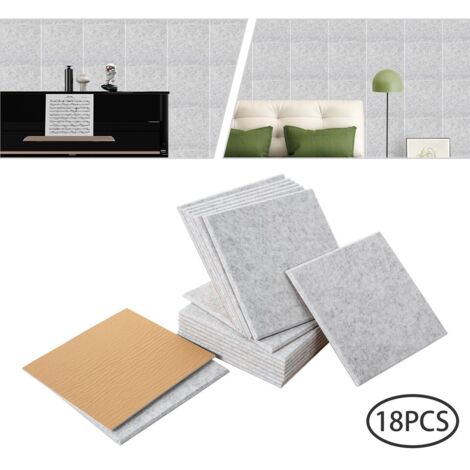 18 habitaciones Paneles acústicos, absorbentes acústicos Insonorización con azulejos de alta densidad