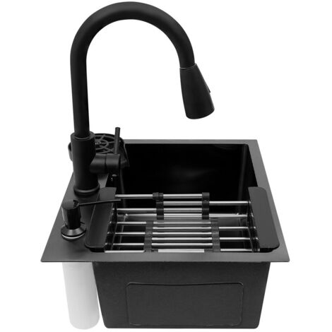 JS Jackson Supplies - Fregadero De Utilidad Para Ahorrar Espacio, Grifo Extraíble