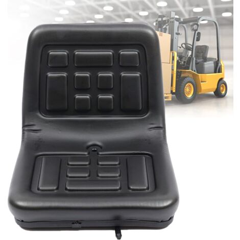 Asiento de tractor impermeable, asiento de elevación universal, con raíles horizontales, ajustable, asiento de elevación para carretillas elevadoras, excavadoras, cortacéspedes y volquetes.