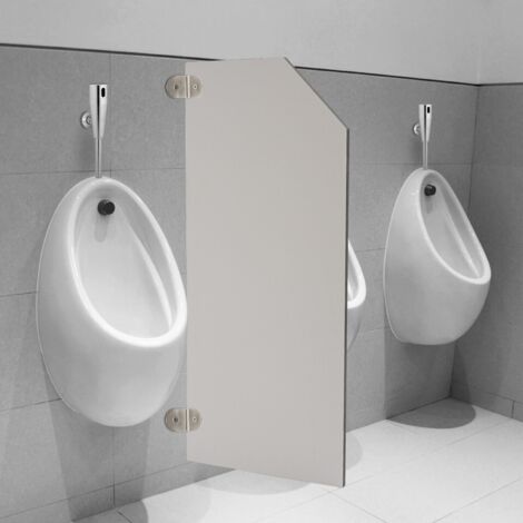 Separador para urinario de 40 x 90 cm, separador inclinado para urinario, separador para cuarto de baño, separador de pared para urinario masculino, cuarto de baño.