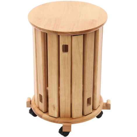 Sillas de comedor 4 en 1, taburete apilable, juego de 4, mesa auxiliar moderna de estilo rústico, taburete apilable de doble uso en una sola pieza, ahorro de espacio, diseño desmontable, con ruedas.