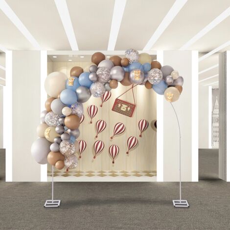 Arco nupcial de 2,3 m, soporte para arco con fondo de flores y globos, banquete para fiestas de cumpleaños (1/5)