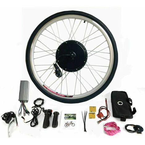 Kit de conversión de bicicleta eléctrica de 36 V 250 W, kit de conversión  de bicicleta eléctrica para rueda delantera/trasera para neumáticos de