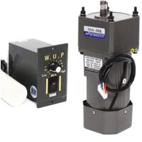 Motorreductor regulable de alto par, CA 220 V 90 W monofásico corriente alterna asíncrona velocidad reversible motor eléctrico + regulador de velocidad (50 K)