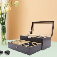 Caja para relojes Caja para gafas Caja para gafas Caja para joyas Caja para gafas de sol Caja de almacenamiento