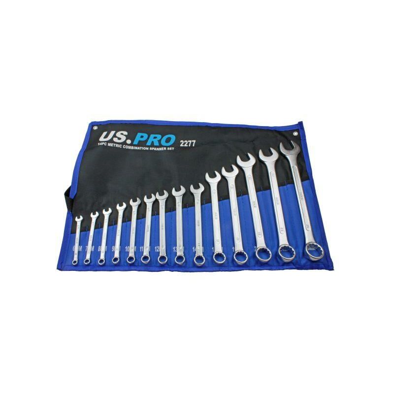 12pc SAE AF Imperial Combination Spanner Wrench Set 1/4 - 7/8