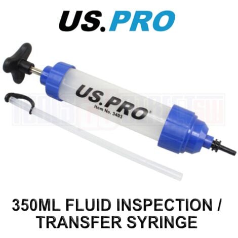 US PRO Tools 350ml Oil & Brake Fluid Inspection / Fluid Transfer ...