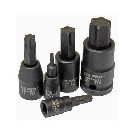 Laser 0897 Impact Stern-Sechskant-Nüsse Set – 7-teilig, 1/4" & 3/8" Antrieb