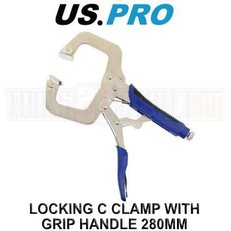 Us Pro Tools 280mm Welding Locking Mole Grip Pliers C-clamp With Grip 