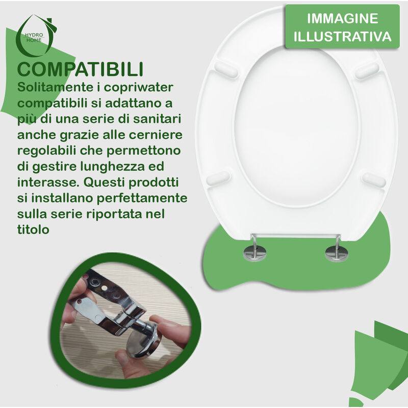 SERIE 84 - ASTRA - TAVOLETTA WC LEGNO MDF BIANCO