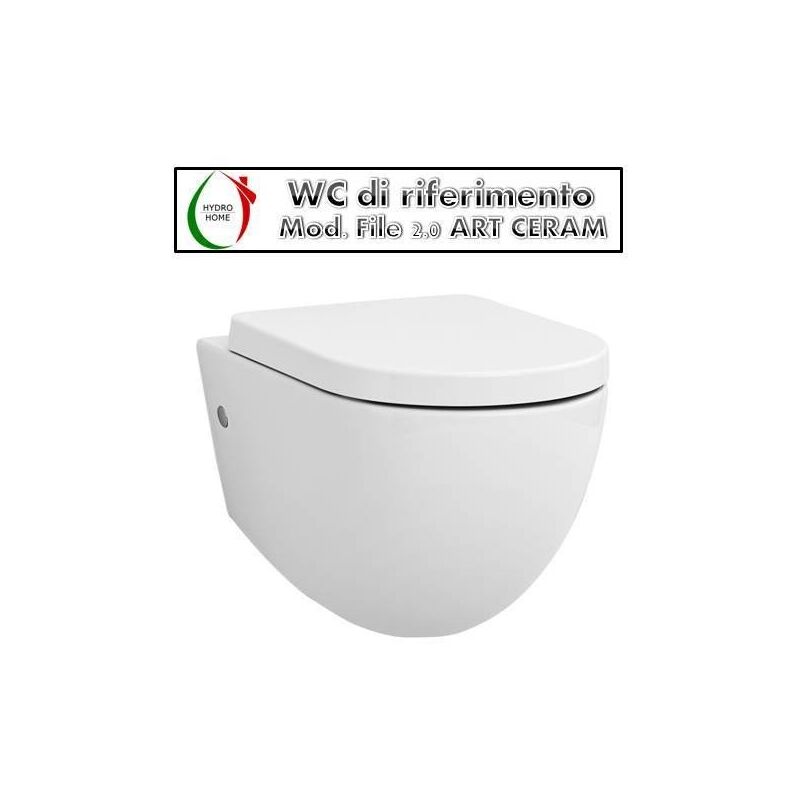 Copriwater per ART CERAM TEN AVVOLGENTE come ORIGINALE TERMOINDURENTE  BIANCO cerniera inox Tipo chiusura: Normale Tipo chiusura: Rallentata (Soft