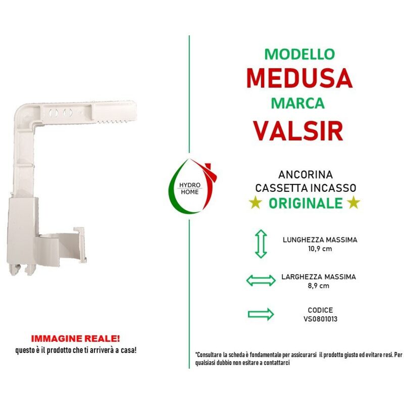 Leva Di Comando Per Cassetta WC Medusa Valsir - Ricambio Per Sciacquone A Incasso - Foto 8