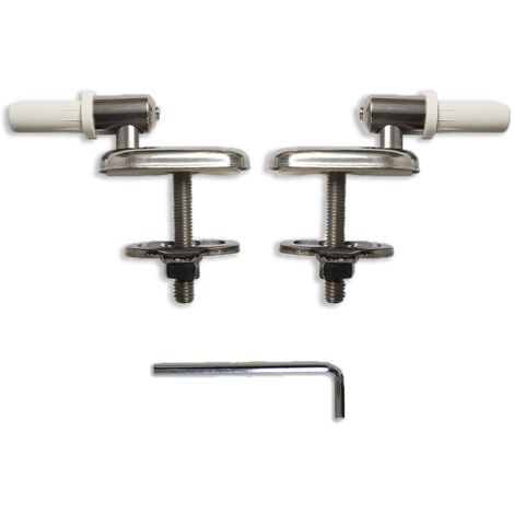 Cerniere Per Water Con Chiusura Soft Close - Fissaggio Dall'Alto Per Copriwater Termoindurente - Foto 7