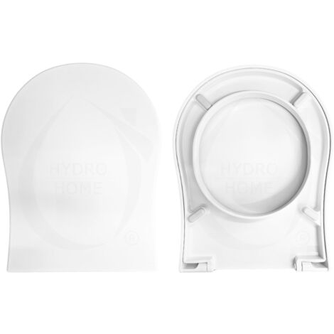 Copriwater NIC DESIGN PIXEL Originale Termoindurente Bianco Con Cerniera Inox Normale O Soft Close - 3