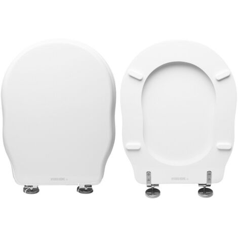 Copriwater Windsor Cielo legno rivestito in resina poliestere bianco (1/4)