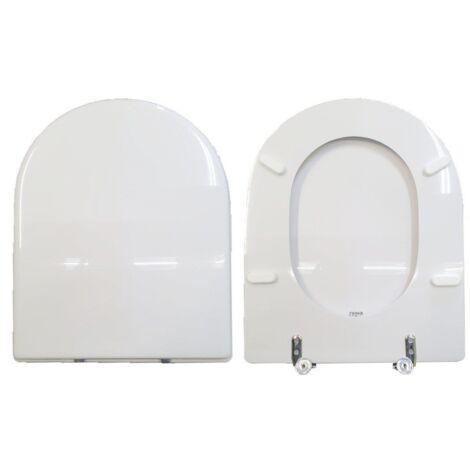 Copriwater Ydra Pozzi Ginori legno rivestito in resina poliestere bianco (1/4)