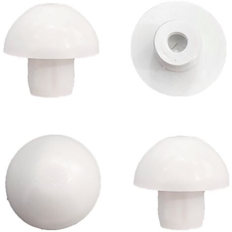 Kit 6 pezzi paracolpi PAR009 mix bianchi in plastica per Copriwater sedile Wc