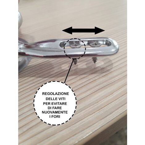 Coppia Supporti Per Copriwater In Ottone Cromato - Fissaggi Durevoli Per Water - Foto 8