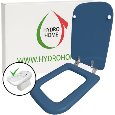 Copriwater Conca Ideal Standard legno rivestito resina poliestere come originale Blu Fondale