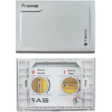 Placca di copertura valvola Gas Teco A01 Multicolore Cromo Satinato