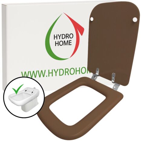 Copriwater Conca Ideal Standard legno rivestito resina poliestere come originale Noce