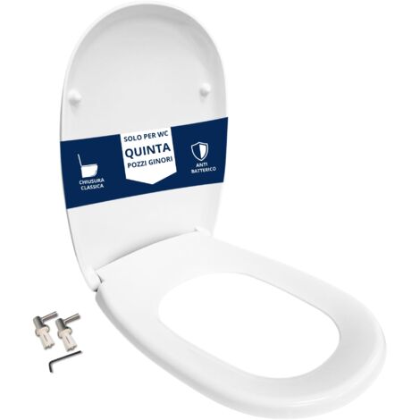 Copriwater Quinta Pozzi Ginori termoindurente bianco come originale