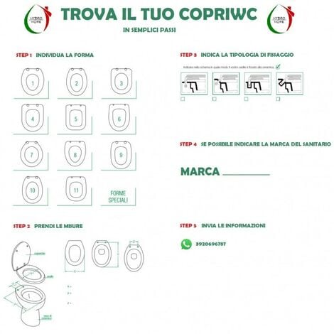 Copriwater Conca Ideal Standard legno verniciato bianco I.S. Carrara & Matta