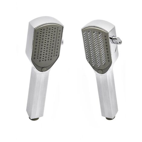 Doccetta Mafalda Pet Shower con Spazzola Integrata – ABS Cromato, Getto Delicato per Cani e Gatti (1/5)