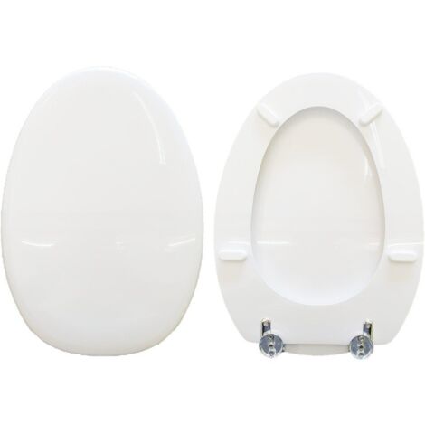 Copriwater Join Lungo Pozzi Ginori legno rivestito in resina poliestere bianco