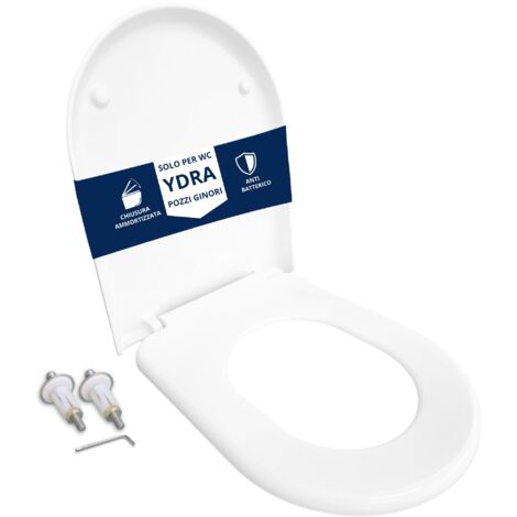 Copriwater Ydra Pozzi Ginori Soft Close termoindurente bianco come originale (1/4)