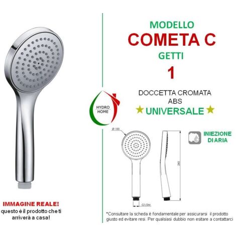 Doccetta Croydex Belmore Cromata | 5 Modalità Con Risparmio Idrico Aqua Air | Attacco Universale 1/2 BSP - 4