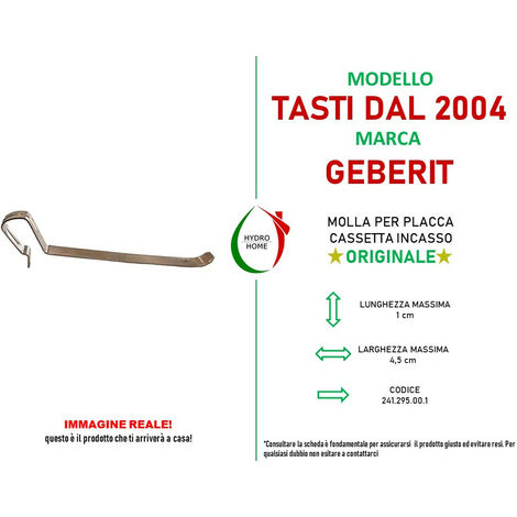 Set 10 Molle Di Ricambio Geberit 241.295.00.1 - Per Pulsanti Sciacquone - Foto 4