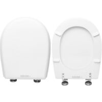 Copriwater Young Opera Sanitari legno rivestito in resina poliestere bianco