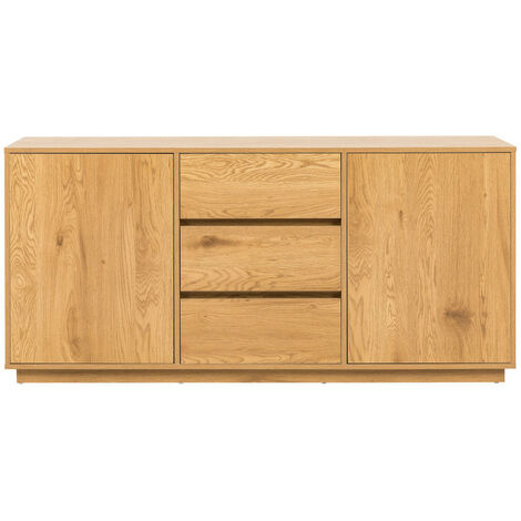 Buffet 2 portes, 3 tiroirs en bois L180cm - Bois clair - SINCE (1/5)