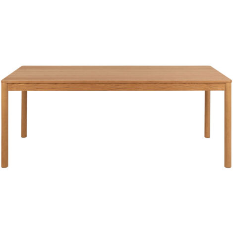Table à manger extensible 8 à 12 personnes en bois 200-300x100cm - Bois clair - SAVACOU (1/5)