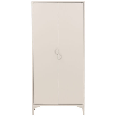 Armoire 2 portes en métal H183cm - Beige - Piring (1/5)