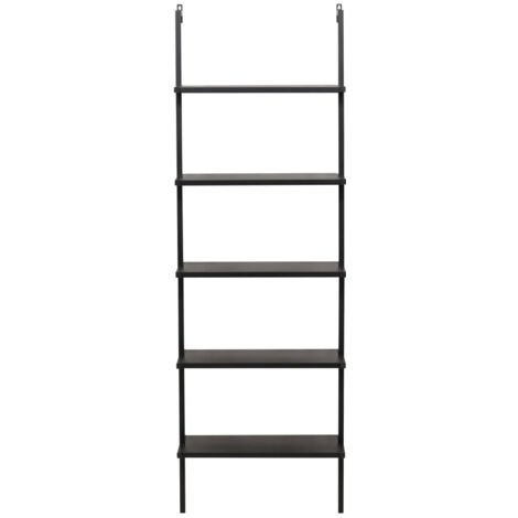 Étagère en métal H183cm - Noir - Caracas (1/8)