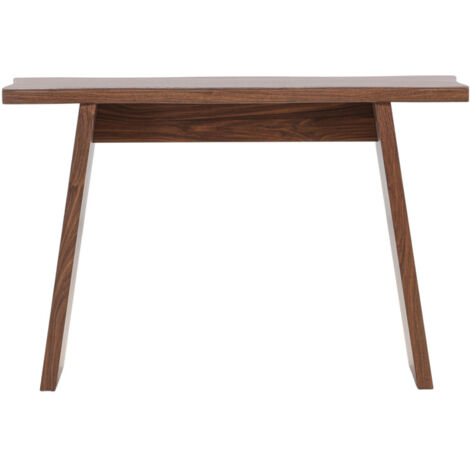 Bureau droit en MDF 120x40cm – Bois foncé – Plateau épais 3cm – Design épuré pour espaces restreints (1/5)