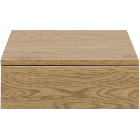 Table de chevet murale 1 tiroir en bois - Bois clair - Puerto