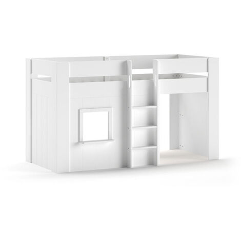 Lit Empilable Stella Trading KENI Lit Mezzanine Avec échelle Et