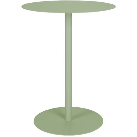 Table de bistrot ronde en métal ø57cm - Vert - Snow (1/5)