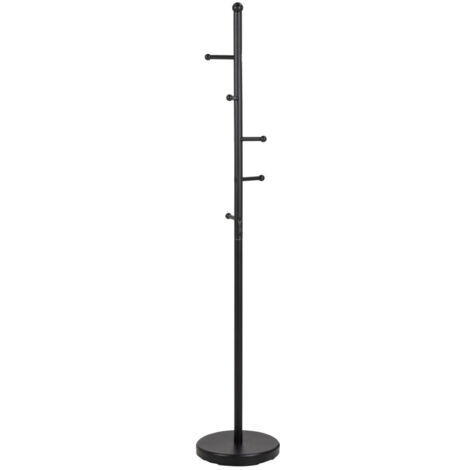 Porte-manteaux en métal H170cm - Noir - Hangy (1/4)