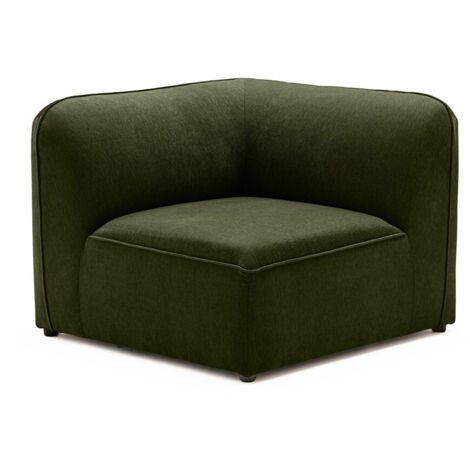 Angle réversible pour canapé modulable en tissu - Vert - Noor (1/5)