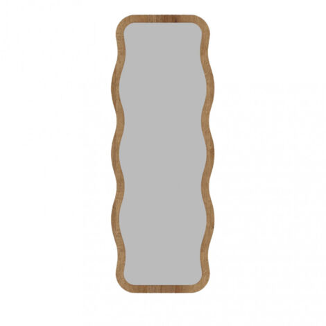 Miroir sur pieds en bois 50x160cm - Bois clair - Luna