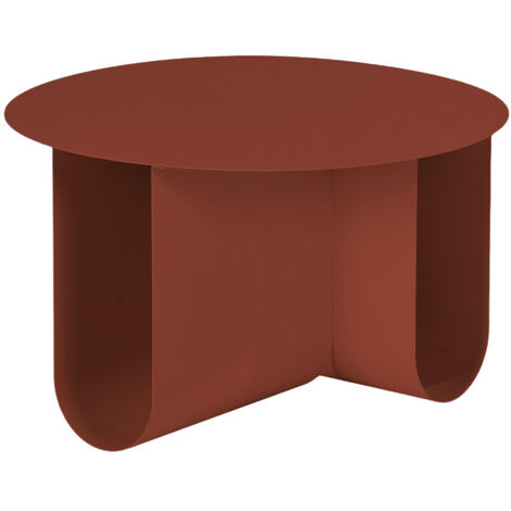 Table basse ronde en métal ø60cm - Bordeaux - Blum