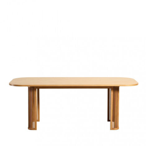Table à manger 8 personnes en bois - Bois clair - Capana (1/5)
