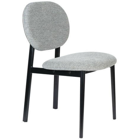 Chaise en tissu - Gris clair - SPIKE (1/5)